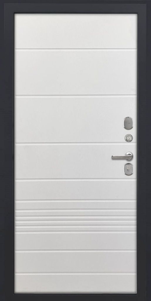 Входная дверь ДвериПРО Модель L-49 ФЛ-700 (10мм, ясень белый) DPRO195464 внутренняя сторона